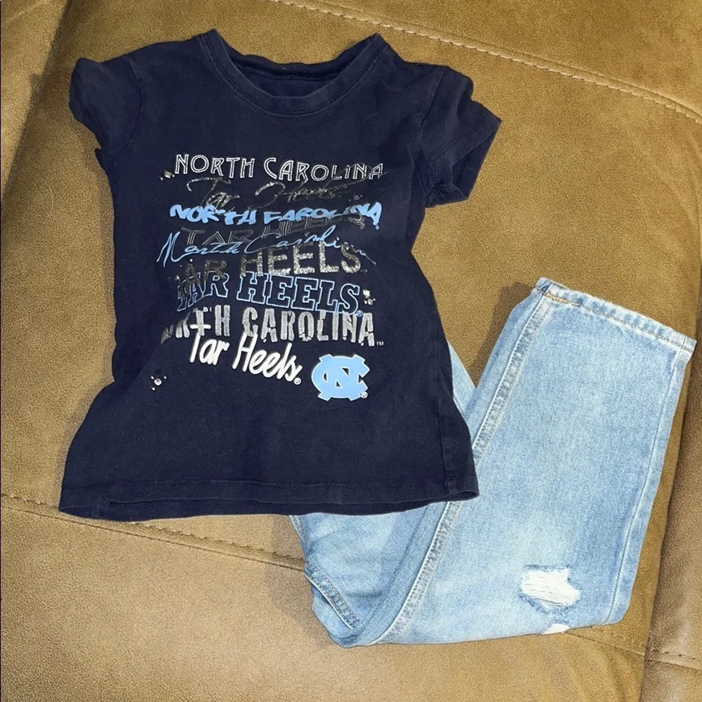 Kids Navy Blue Graphic T-Shirt
